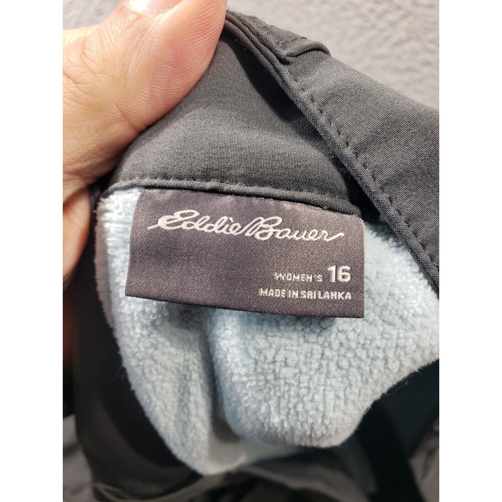 Eddie Bauer Cargo Pants Women's 16 Gray Fleece Lined Stretch Gorpcore 38x32 - Picture 13 of 16